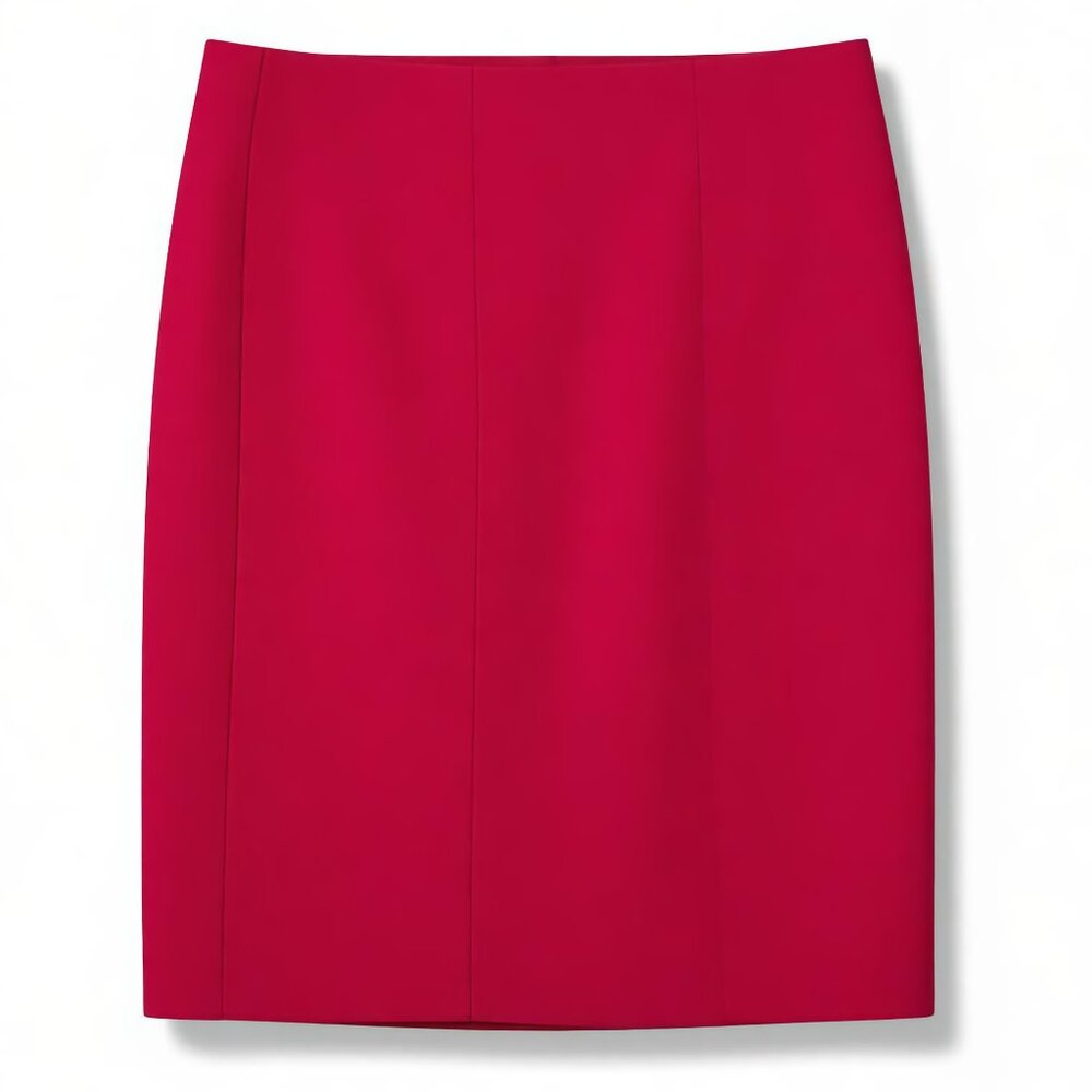 Talbots Linen Skirt Pink A Line Knee Length Irish Linen Lined Womens 8